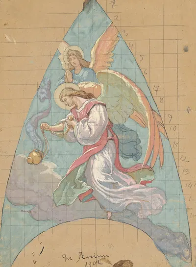 Angel by Йозеф Ханула, 1902 — digital art print download
