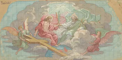 The Holy Trinity by Йозеф Ханула, 1902 — digital art print download