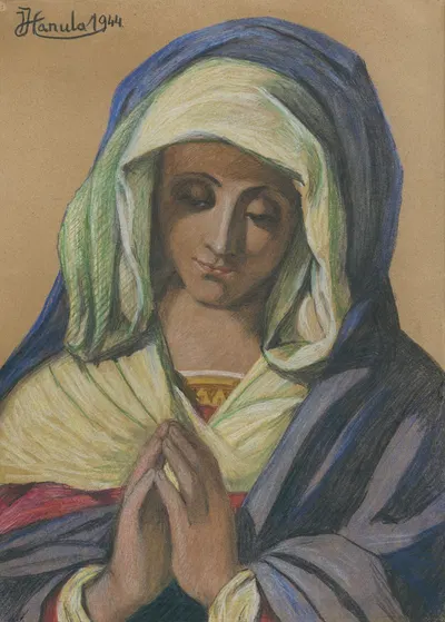 Virgin Mary by Йозеф Ханула, 1944 — digital art print download