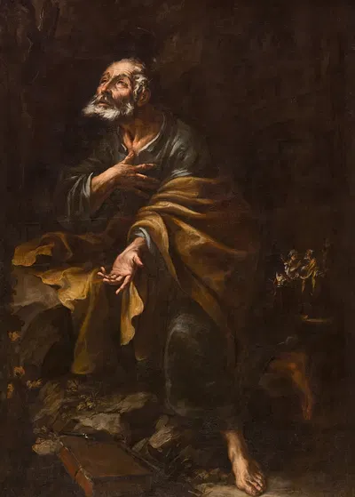 Saint Peter Repentant by Хуан де Вальдес Леаль — digital art print download