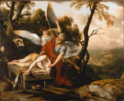 The Sacrifice of Isaac by Laurent de la Hyre — digital art print download