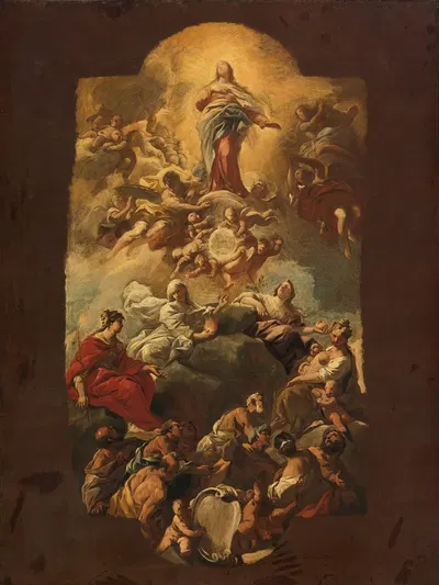 The Assumption Of The Virgin by Luca Giordano — digital art print download