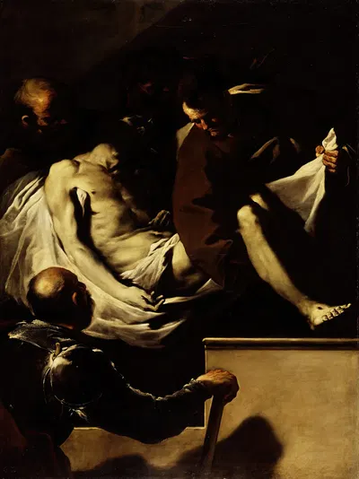 Entombment Of Christ by Luca Giordano — digital art print download