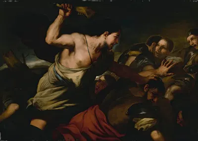 Samson Slaying The Philistines by Luca Giordano — digital art print download