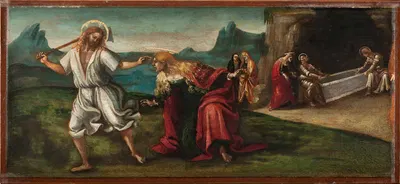 The Resurrected Christ Appearing to St. Magdalene by Luca Signorelli — digital art print download