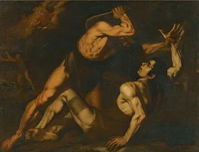 Cain And Abel by Неаполитанская школа — digital art print download