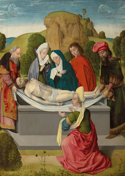The Entombment Of Christ by Нидерландская школа — digital art print download