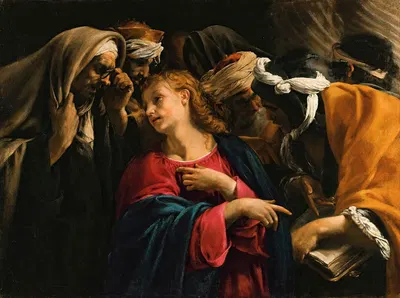 Christ Amongst The Doctors by Орацио Борджиани — digital art print download