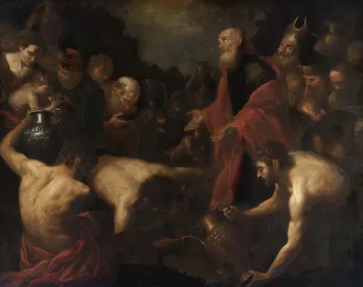 Moses Giving Water To The Israelites In The Desert by Orazio de Ferrari — digital art print download