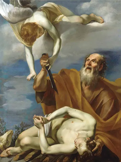 The Sacrifice Of Isaac by Orazio Riminaldi — digital art print download