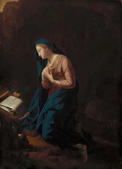The Repentant Magdalene by Питер Ван Дер Верфф, 1711 — digital art print download