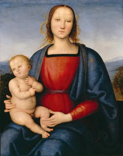 Madonna and Child by Пьетро Перуджино — digital art print download