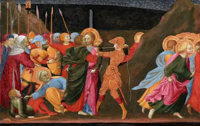 The Betrayal of Christ by Sassetta — digital art print download