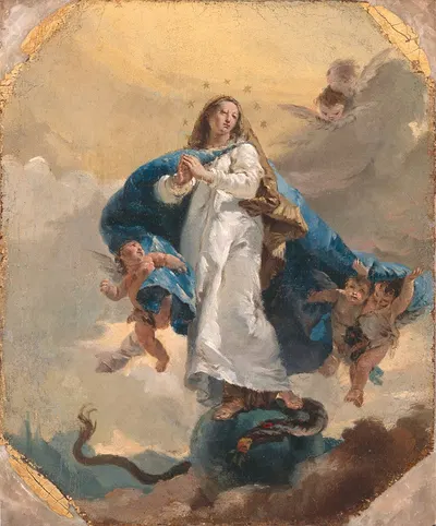 The Immaculate Conception by workshop of Giovanni Battista Tiepolo — digital art print download