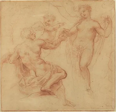 Paris Awarding the Apple to Venus by Francesco Albani — digital art print download