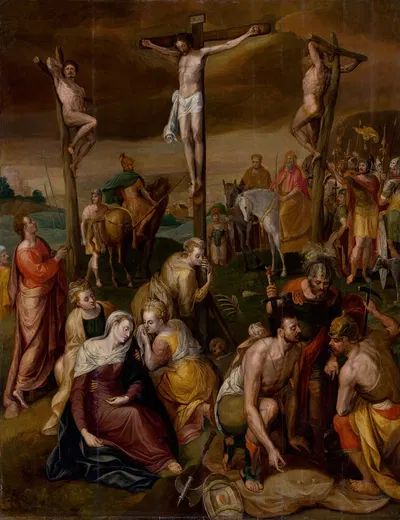 Crucifixion by Frans Floris, 1560 – 1570 — digital art print download