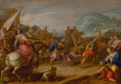 Carrying the cross by Hans von Aachen, 1587 — digital art print download