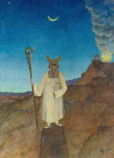 The Horned Moses by Хьялмар Сёдерберг, 1912 — digital art print download