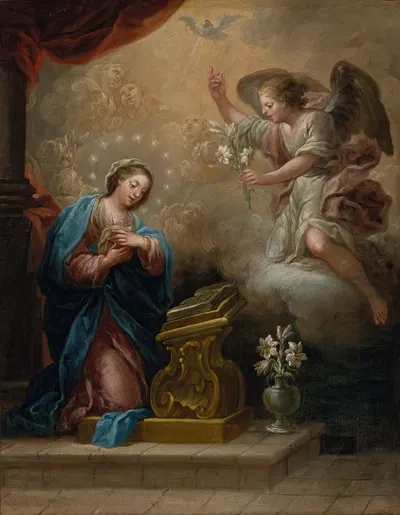 The Annunciation by Jerónimo Ezquerra — digital art print download