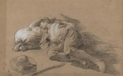 Sleeping Peasant by Франческо Лондоньо — digital art print download