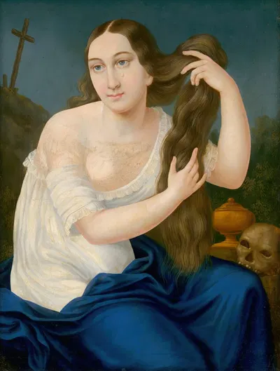Mary Magdalene by Jozef Božetech Klemens, 1850–1870 — digital art print download