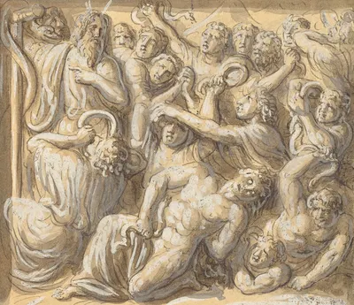 Moses and the Brazen Serpent by Luigi Ademollo — digital art print download