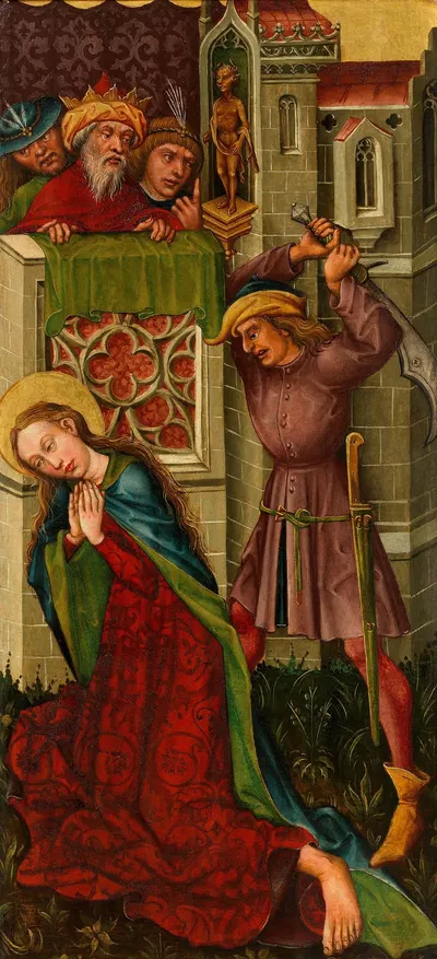 Enthauptung der heiligen Katharina by Meister des Friedrichsaltars — digital art print download