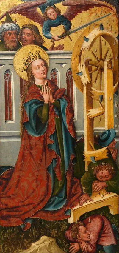 Martyrium der heiligen Katharina by Meister des Friedrichsaltars — digital art print download