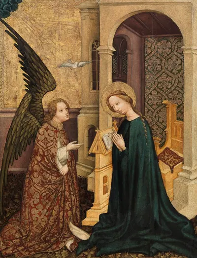 Verkündigung an Maria by Umkreis des Meisters des Andreasaltars — digital art print download