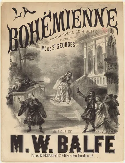 La Bohémienne. Grand opéra en 4 actes by Виктор Куандр, 1869 — digital art print download