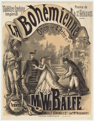 La Bohémienne by Victor Coindre, 1869 — digital art print download