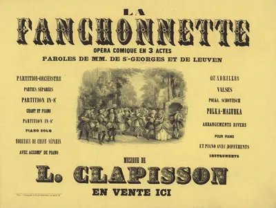 La Fanchonnette by Виктор Куандр, 1856 — digital art print download