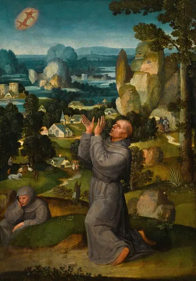 The Stigmatisation Of Saint Francis by Адриан Изенбрандт — digital art print download