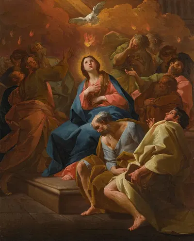 The Pentecost by Antonio González Velázquez — digital art print download