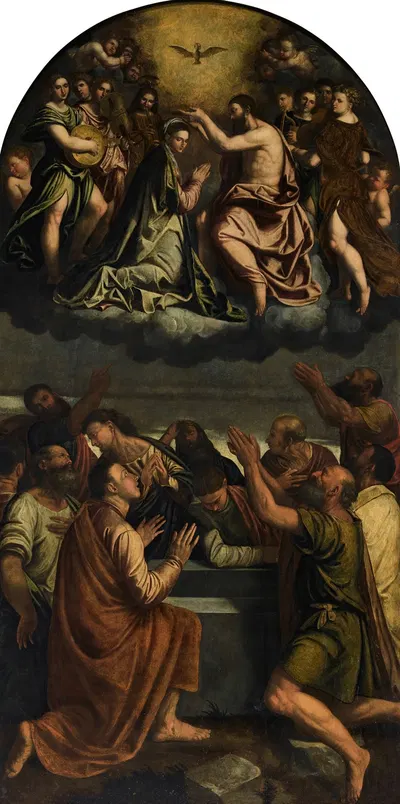 The Assumption and Coronation of the Virgin by Каллисто Пьяджа — digital art print download