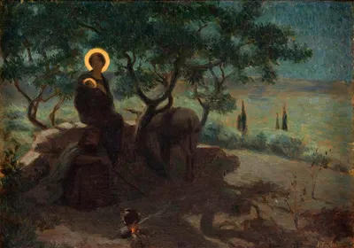 La fuite en Egypte by Эдмон Таписье, 1915 — digital art print download