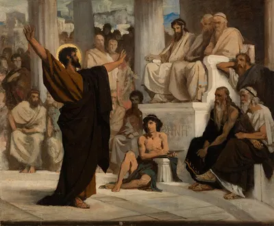 Saint Paul l'Aréopage by Edouard Bernard Debat-Ponsan, 1876 — digital art print download