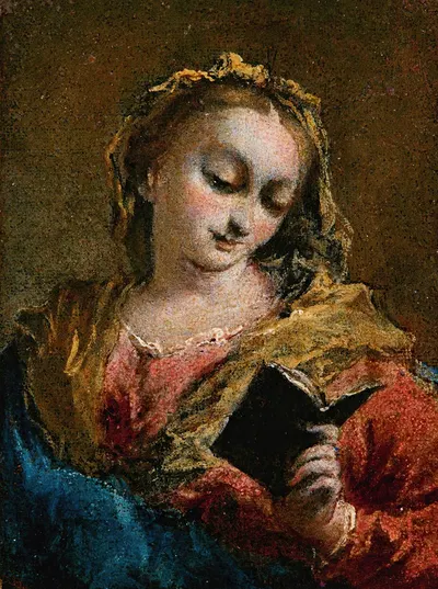 The Madonna Annunciate by Франческо Гуарди — digital art print download