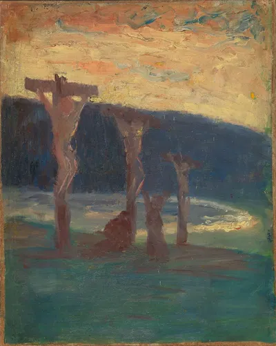 The Crucifixion by Харальд Сольберг — digital art print download