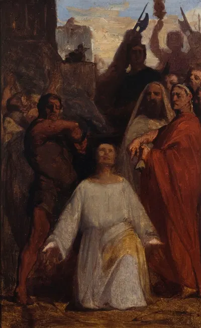 Le Martyre de Saint Christophe by Jean-François Brémond, 1843 — digital art print download