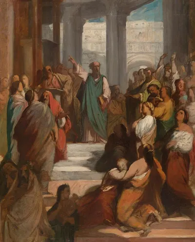 Saint Paul à Ephèse by Jean-François Brémond, 1843-1851 — digital art print download