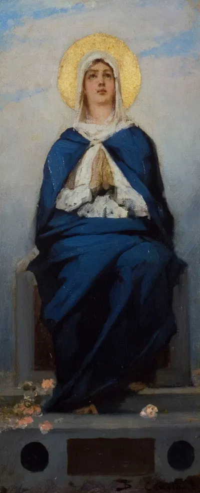 The Immaculate Conception by Жан-Жозеф-Бенжамен Констан, 1874 — digital art print download