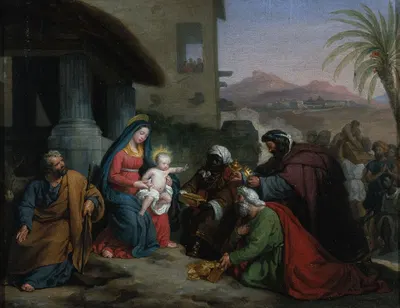 The Adoration of the Magi by Жан-Пьер Гранже, 1833 — digital art print download