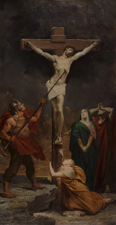 Christ on the Cross by Jules-Joseph Dauban, 1874 — digital art print download