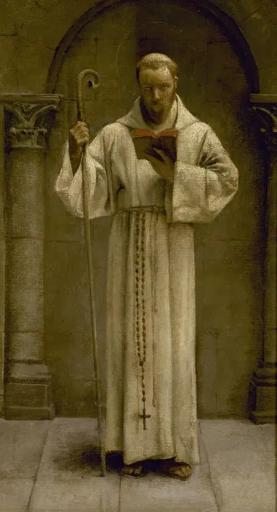 Saint Herbland by Pascal-Adolphe-Jean Dagnan-Bouveret, 1877 — digital art print download