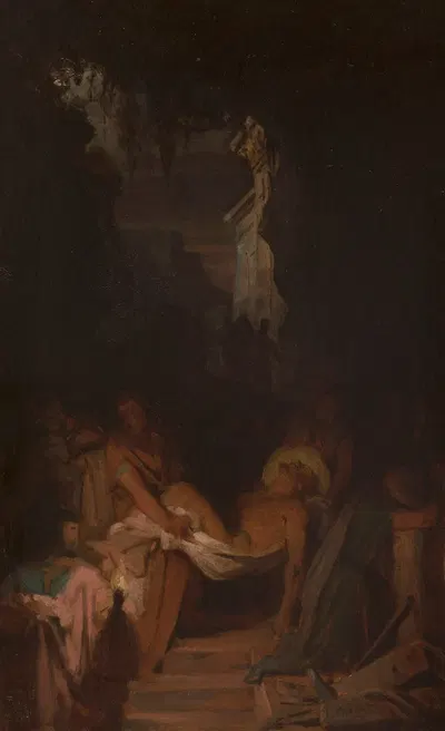 The Entombment by Пьер-Николя Бриссе, 1872 — digital art print download