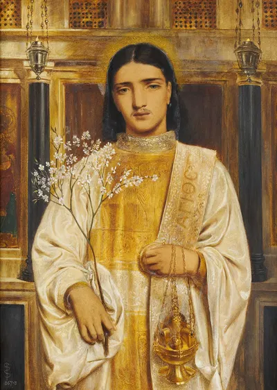 A Saint of the Eastern Church by Simeon Solomon — digital art print download