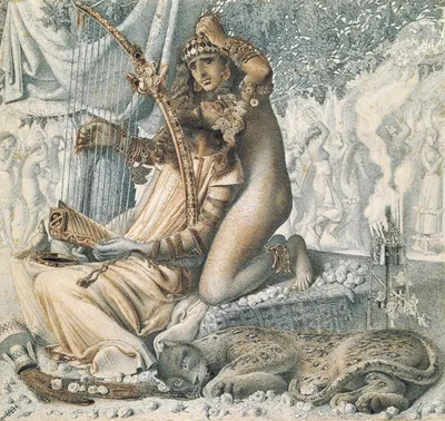 Babylon Hath Been a Golden Cup by Simeon Solomon, 1859 — digital art print download