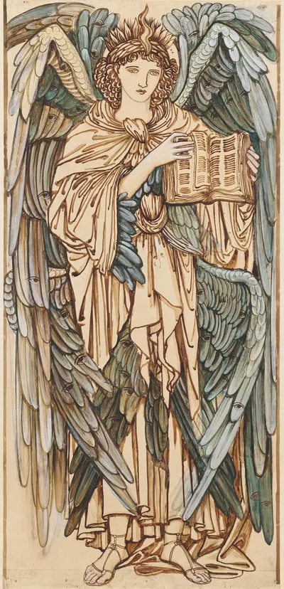 The Angels of the Hierarchy – Cherubim by Sir Edward Coley Burne-Jones, 1873 — digital art print download