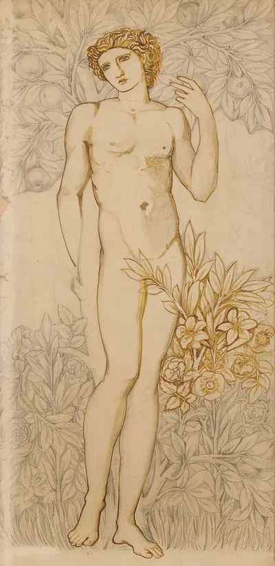 The Angels of the Hierarchy – Male Nude – Imago Dei 'In the Image of God – Adam' by Сэр Эдвард Коли Берн-Джонс, 1873 —…